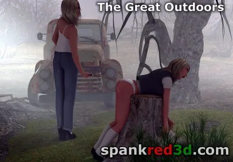 The Great Outdoors. The great outdoors caning & spanking out