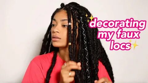 Decorating My Faux Locs! jasmeannnn - YouTube