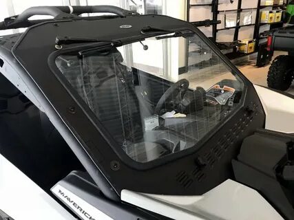 Can-Am Maverick X3 Laminated Glass Windshield with Slide Ven