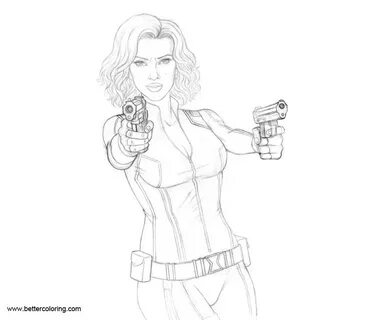 Free Black Widow Coloring Pages by Mattsimas printable. 