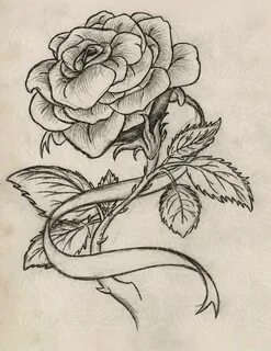 Rose with Ribbon Tattoo by Maszeattack on deviantART Ribbon 