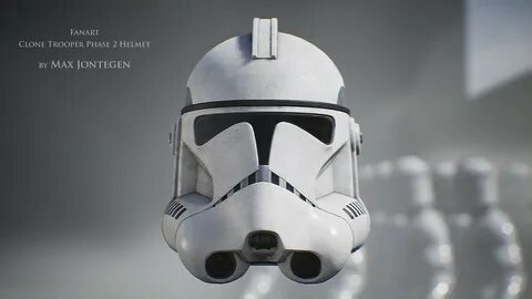 Max Jontegen - Clone Trooper Phase 2 Helmet - Fanart