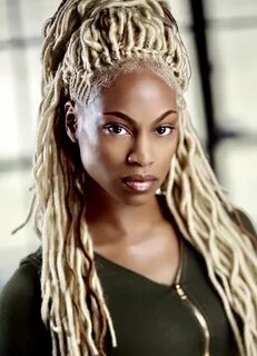 Blonde faux locs Faux locs hairstyles, Shaved hair designs, 