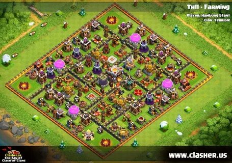Town Hall 11 - FARMING Base Map #22 - Clash of Clans Clasher