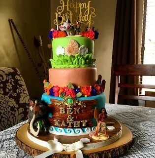 Moana birthday cake, Moana cake, Moana birthday