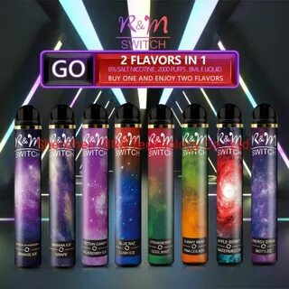 Китай Два Flaovr в одном Vape 8 мл E-Жидкость 2000puffs R&M 