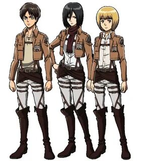 Eren , Mikasa et Armin Personajes de anime, Cosplay levi, Sn