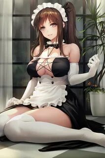 Erotic image of maid beautiful girl who wants to be served (