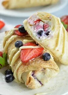Oven Baked Berry Cheesecake Chimichangas Recipe Berry cheese