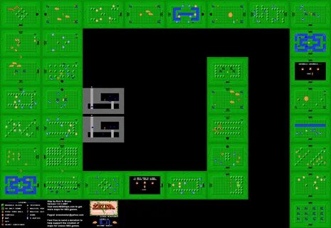 The Legend of Zelda - Level 8 Quest 2 Map Legend of zelda, Z