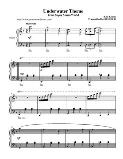 Mario Theme Sheet Music - Undangan.org