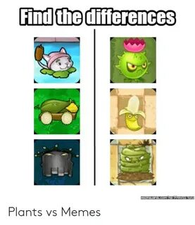 Find the Differences Plants vs Memes Meme on ME.ME