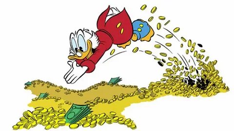 Money dive! Scrooge mcduck, Scrooge, Cartoon styles