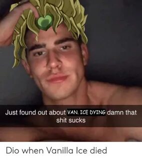Just Found Out About VAN ICE DYING Damn That Shit Sucks Dio 