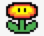 Fire Flower - 8 Bit Super Mario Flower Transparent PNG - 118