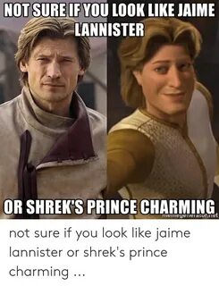 Shrek Prince Charming And Jaime Lannister : Is It Just Me Or