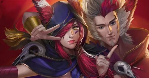 League Of Legends Fan Art Xayah Rakan Fixed Printable Remix 