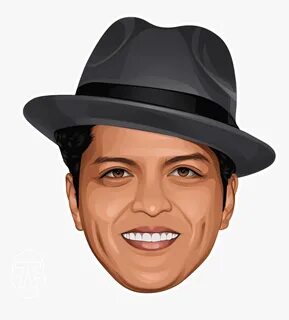 Bruno Mars Face Png Transparent , Png Download - Bruno Mars 