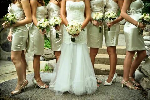 Romantic Lace Champagne bridesmaid dresses, Romantic wedding
