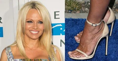 Pamela Anderson's Feet in Nude Heels at Animals' Hidden Hero