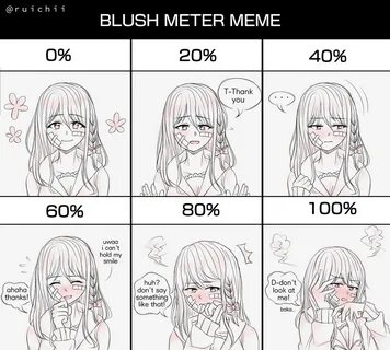 Blush Meter Meme る い ち い - Illustrations ART street