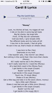 Cardi B Money Lyrics - Trending US