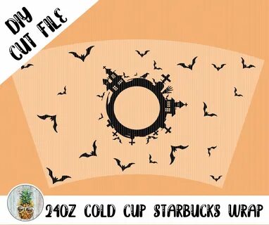 GRAVEYARD Starbucks Cold Cup Wrap SVG by PaperPineapplebyRo 