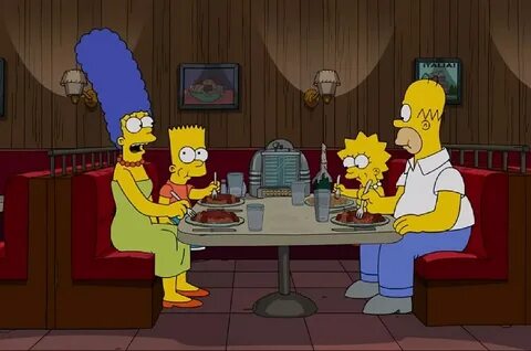 Last 'Sopranos' scene parodied on 'The Simpsons'