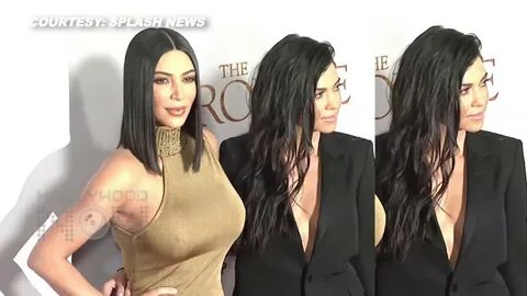 Kim Kardashian BRALESS, Kourtney Kardashian Wardrobe Malfunc