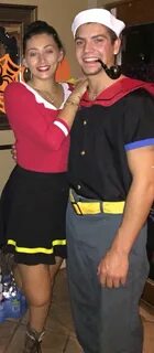 Popeye and olive oil halloween