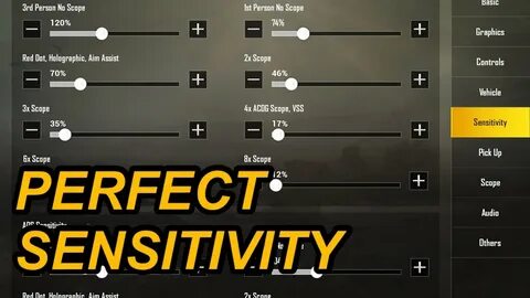 LATEST : PERFECT SENSITIVITY SETTINGS FOR PUBG MOBILE - YouT