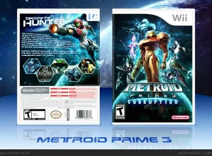 Metroid Prime 3: Corruption Wii Box Art Cover by sd1833