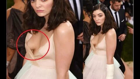 Lorde Nip Slip Moment At Met Gala 2016 Red Carpet - YouTube