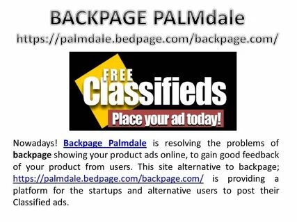 Backpage Palmdale Back page Palmdale - ppt download