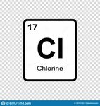 Chemical element Chlorine stock illustration. Illustration o