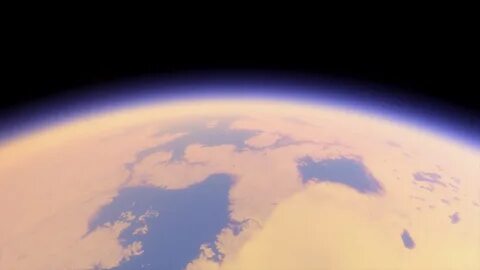 Titan Moon Of Large Gas Planet Saturn Stock Motion Graphics SBV-337930643 -...