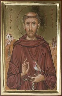 St Francis of Assisi - Aidan Hart Sacred Icons Francis of as