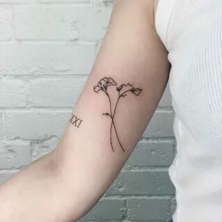 Minimalist Carnation Tattoo Simple - flowerkamilia