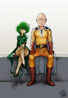 No Spoilers Tatsumaki & Saitama, drawn by me. But colored, t