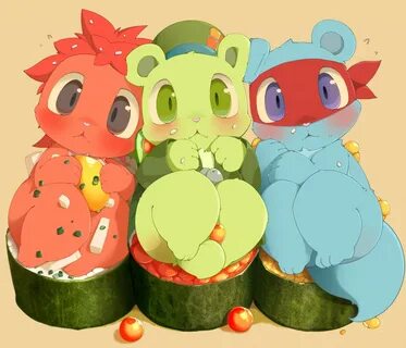 Happy_Sushi_Friends by jyunintoiro Submission Inkbunny, the 