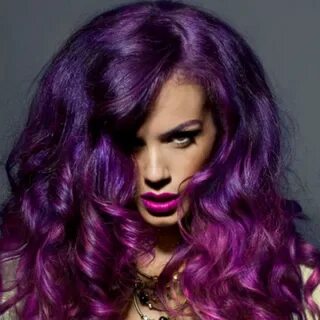 Two-Tone Purple Hair Color hair-x Bright purple hair, Purple