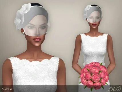 BEO CREATIONS: Wedding veil 02 (S4) The sims, Sims4 clothes,