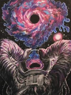 myrealnameisraven: " Space 3by Urnam-BOT " Psychedelic art, 