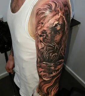 Мужские тату льва на руке - эскизы, значения, фото татуирово
