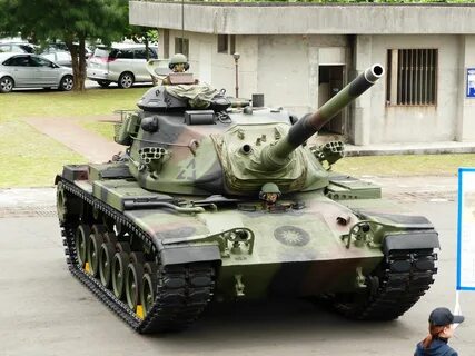 ROC Army M60A3 TTS Display at No.11 Pier of Zhongzheng Naval