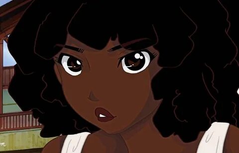 black girl anime Black girl cartoon, Girls cartoon art, Cart