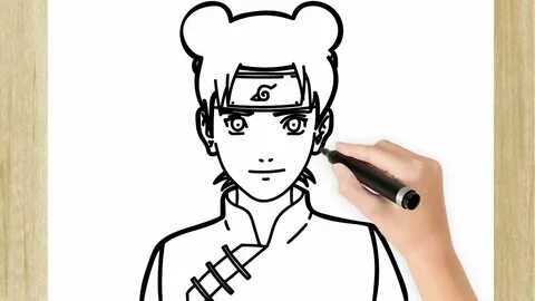 COMO DESENHAR A TENTEN DE NARUTO - YouTube