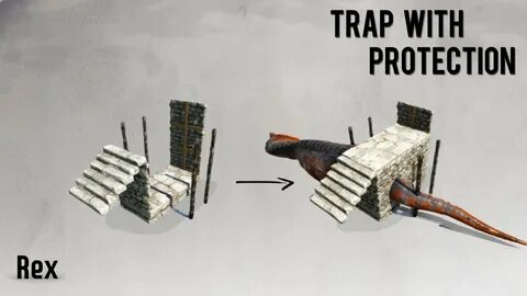 Rex Trap (How to tame a Rex) Ark Survival Evolved (Structure