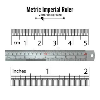 Metric and imperial sizes stock vector. Illustration of equi