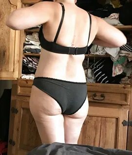 My wife wearing dark grey panties secret photos - Photo #15